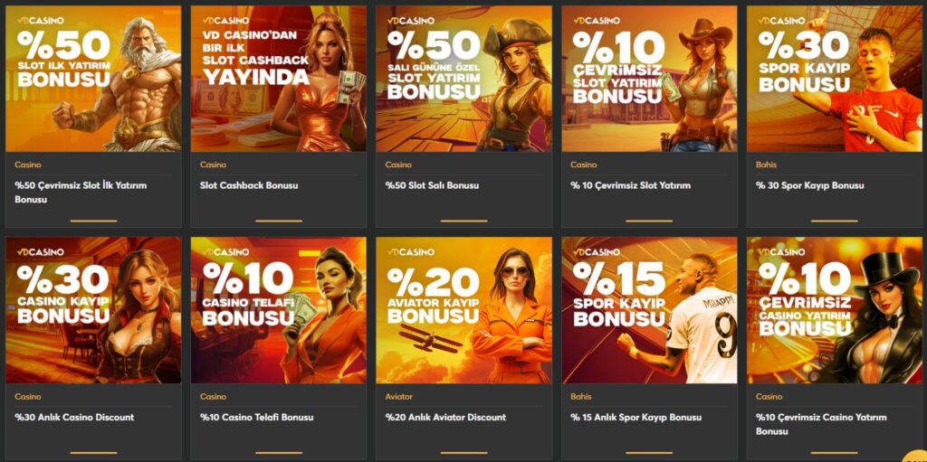 VDCasino promosyonlar ve bonuslar